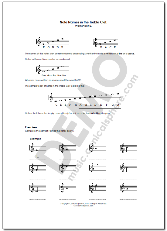 Conical Sphere Shop :: Music, CDs & Resources :: Theory Worksheet 1